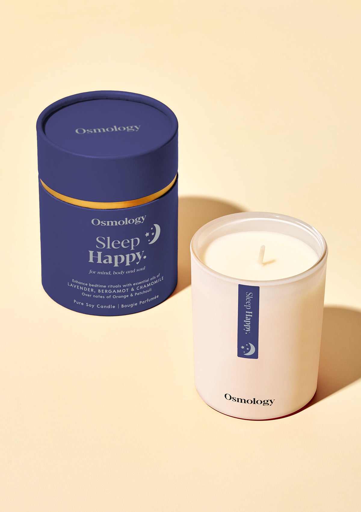 Sleep Happy Scented Candle - Lavender Bergamot and Chamomile
