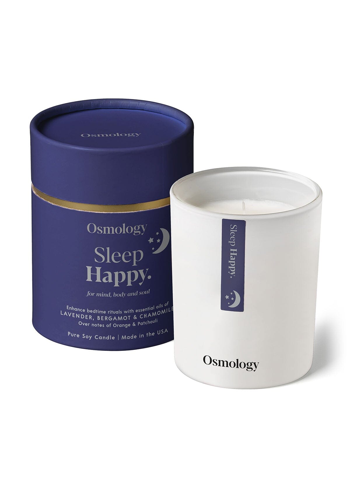 Sleep Happy Scented Candle - Lavender Bergamot and Chamomile