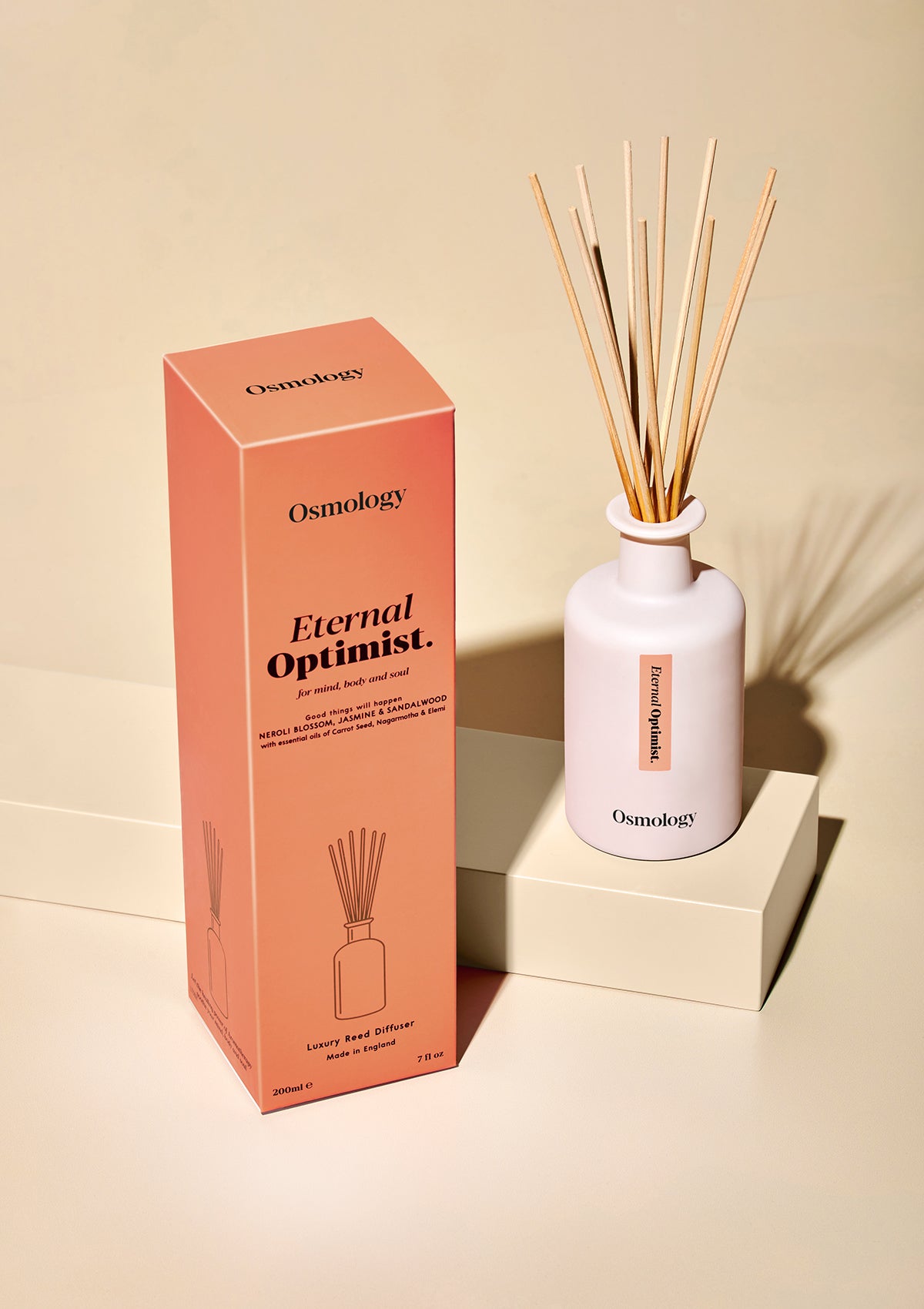 Eternal Optimist Reed Diffuser - Neroli Blossom Jasmin and Sandalwood