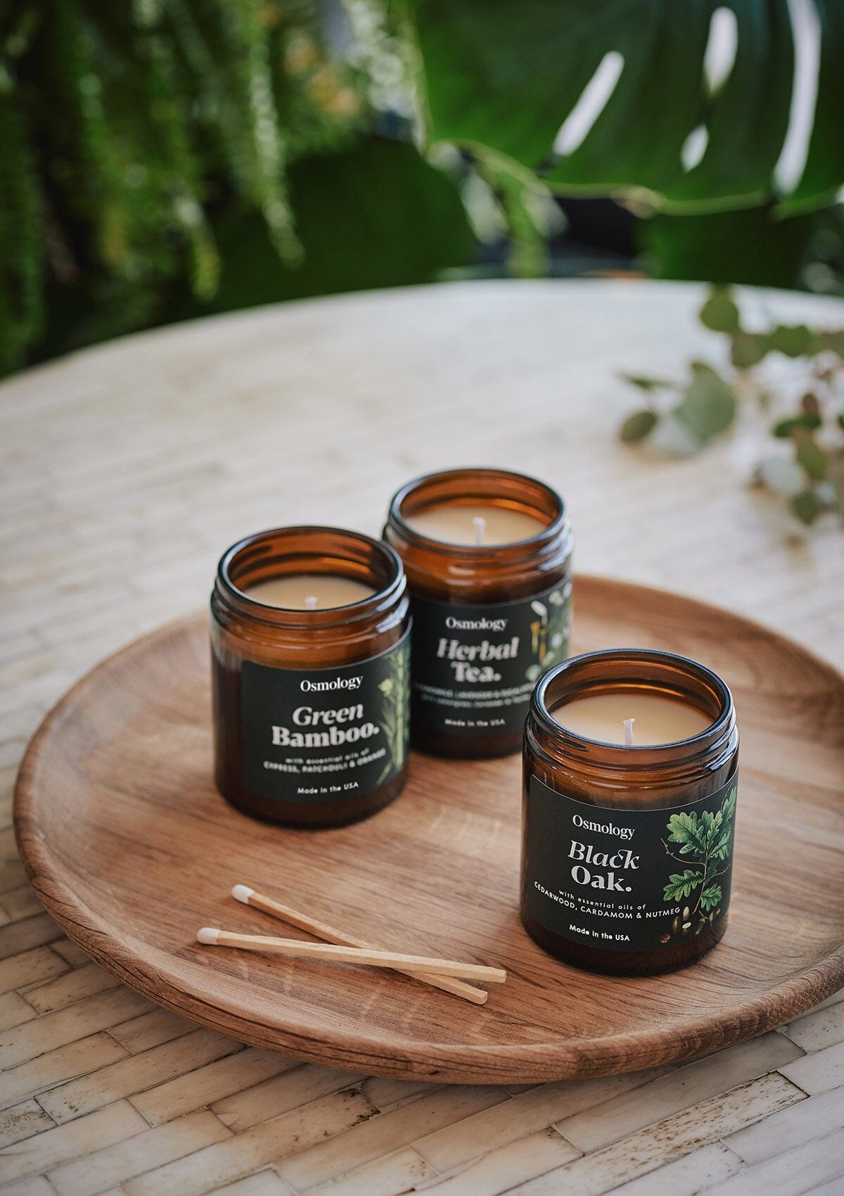 Herbal Tea Scented Jar Candle - Chamomile Lavender and Eucalyptus