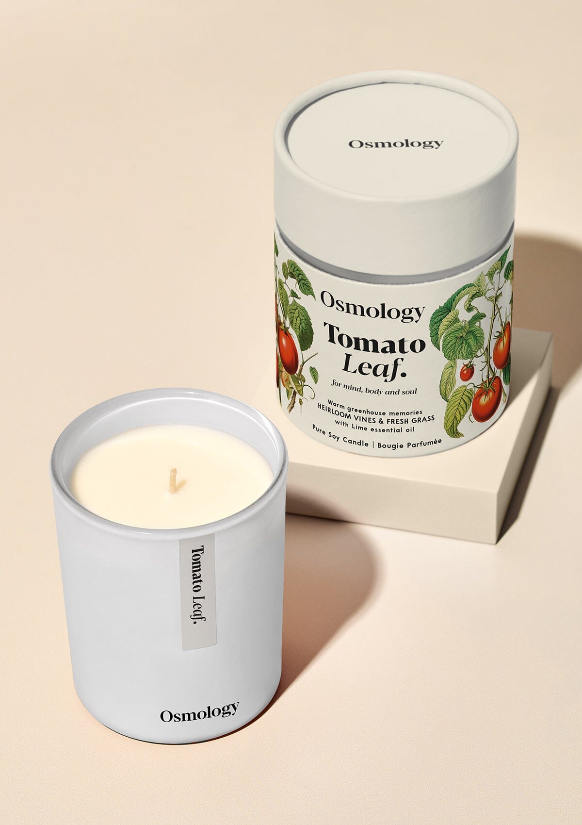 Tomato Leaf Scented Candle - Tomato leaf, Fresh grass and Lime