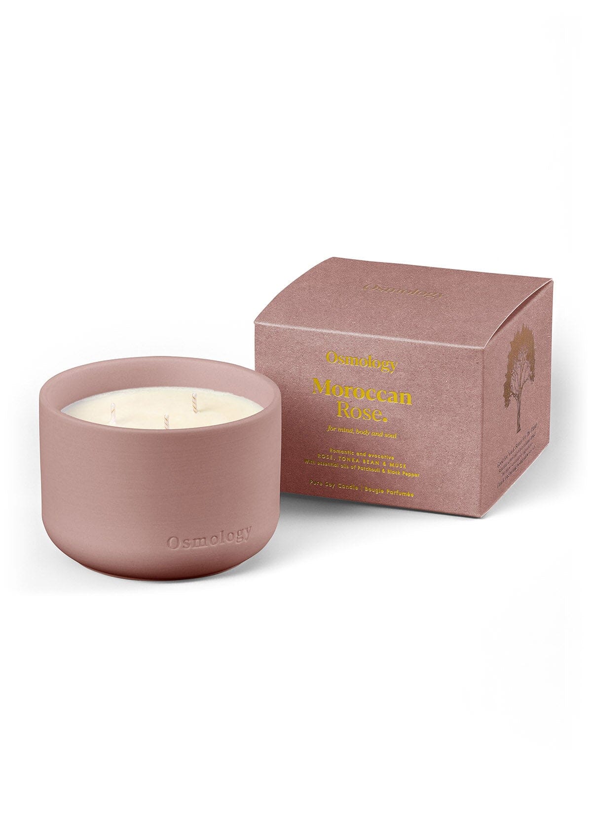 Moroccan Rose Scented Triple Wick Candle