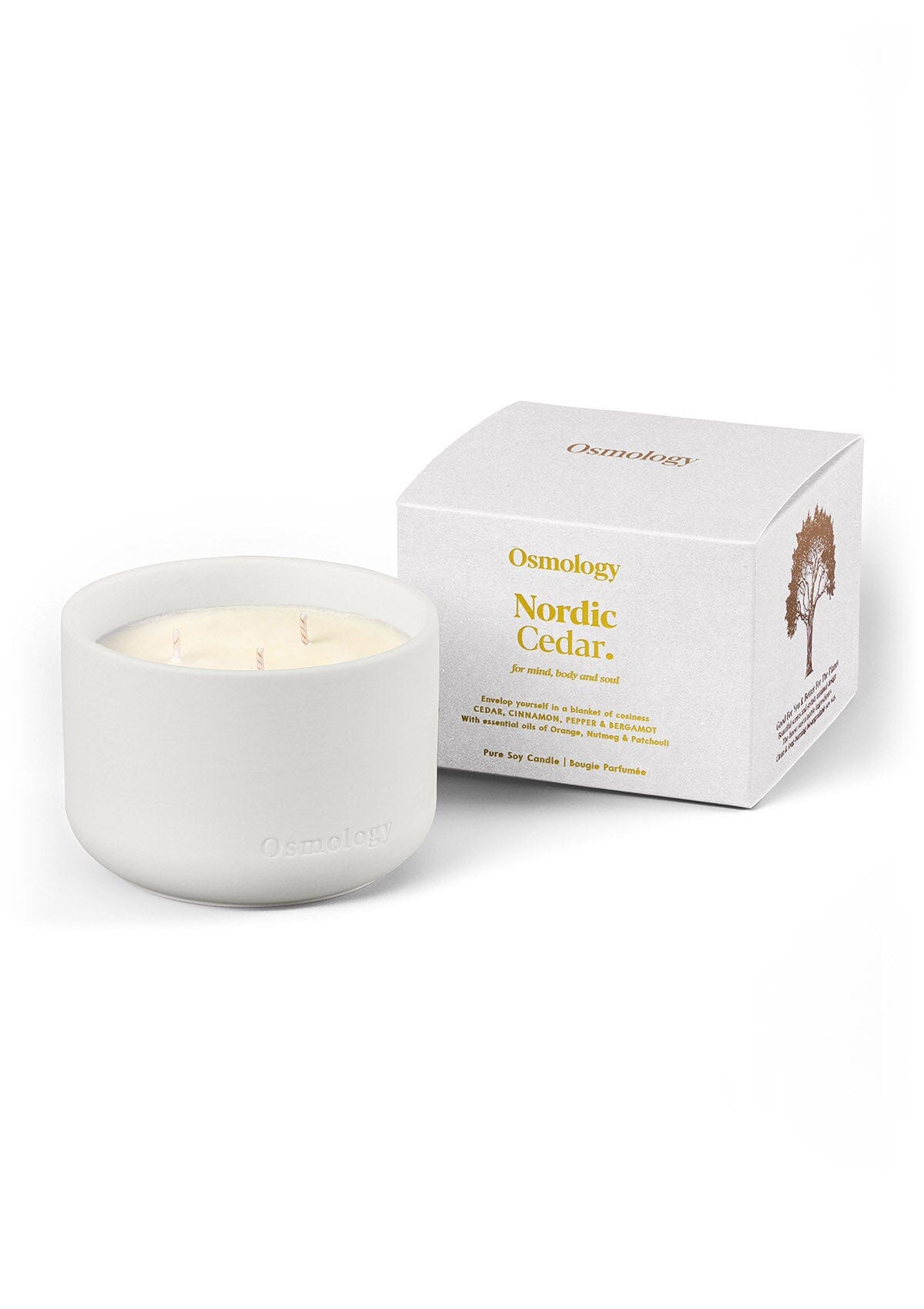 Nordic Cedar Scented Triple Wick Candle