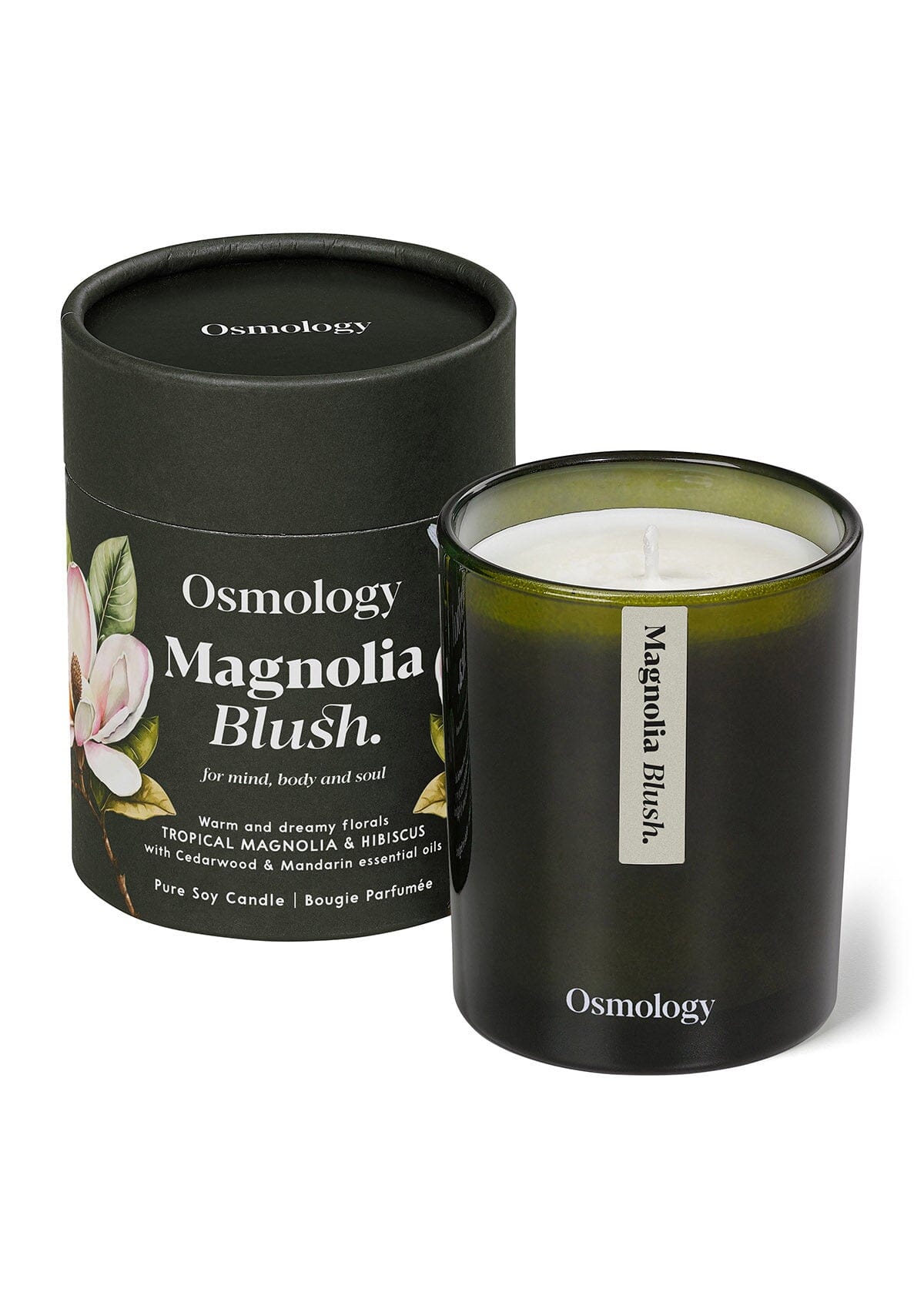 Magnolia Blush Scented Candle - Magnolia, Hibiscus, Cedarwood and Mandarin