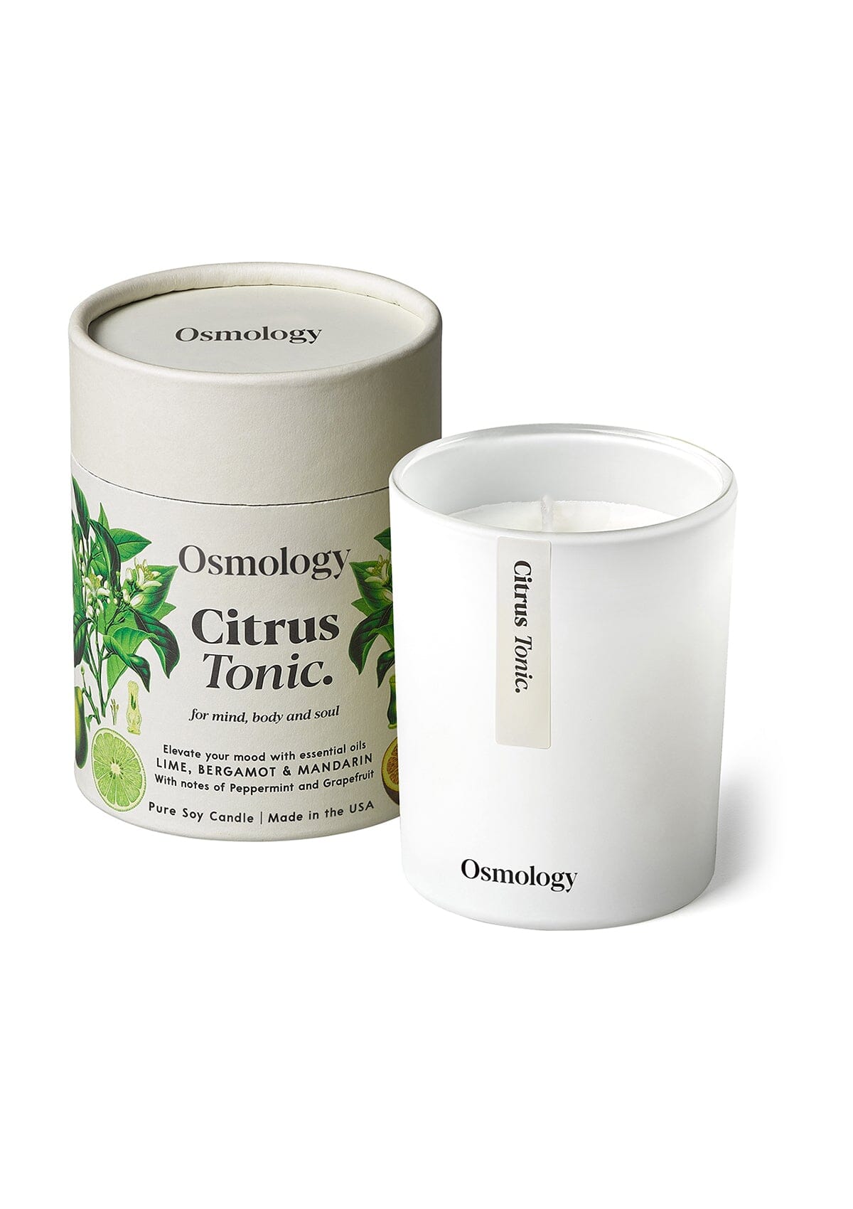 Citrus Tonic Scented Candle - Lime Bergamot and Mandarin