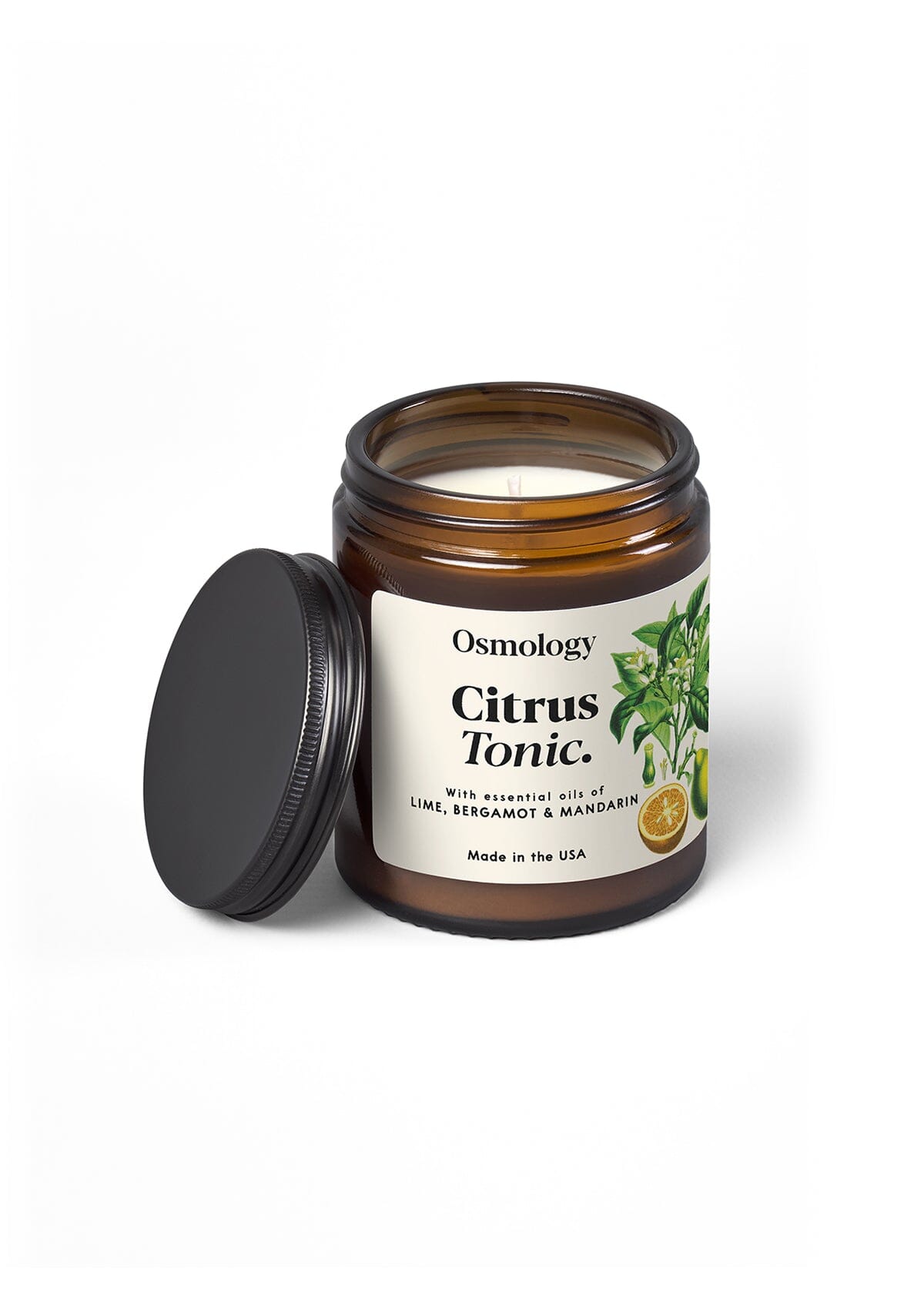 Citrus Tonic Scented Jar Candle - Lime Bergamot and Mandarin