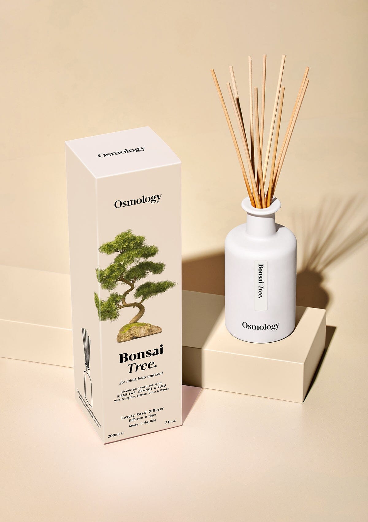 Bonsai Tree Reed Diffuser - Birch Sap Orange and Yuzu