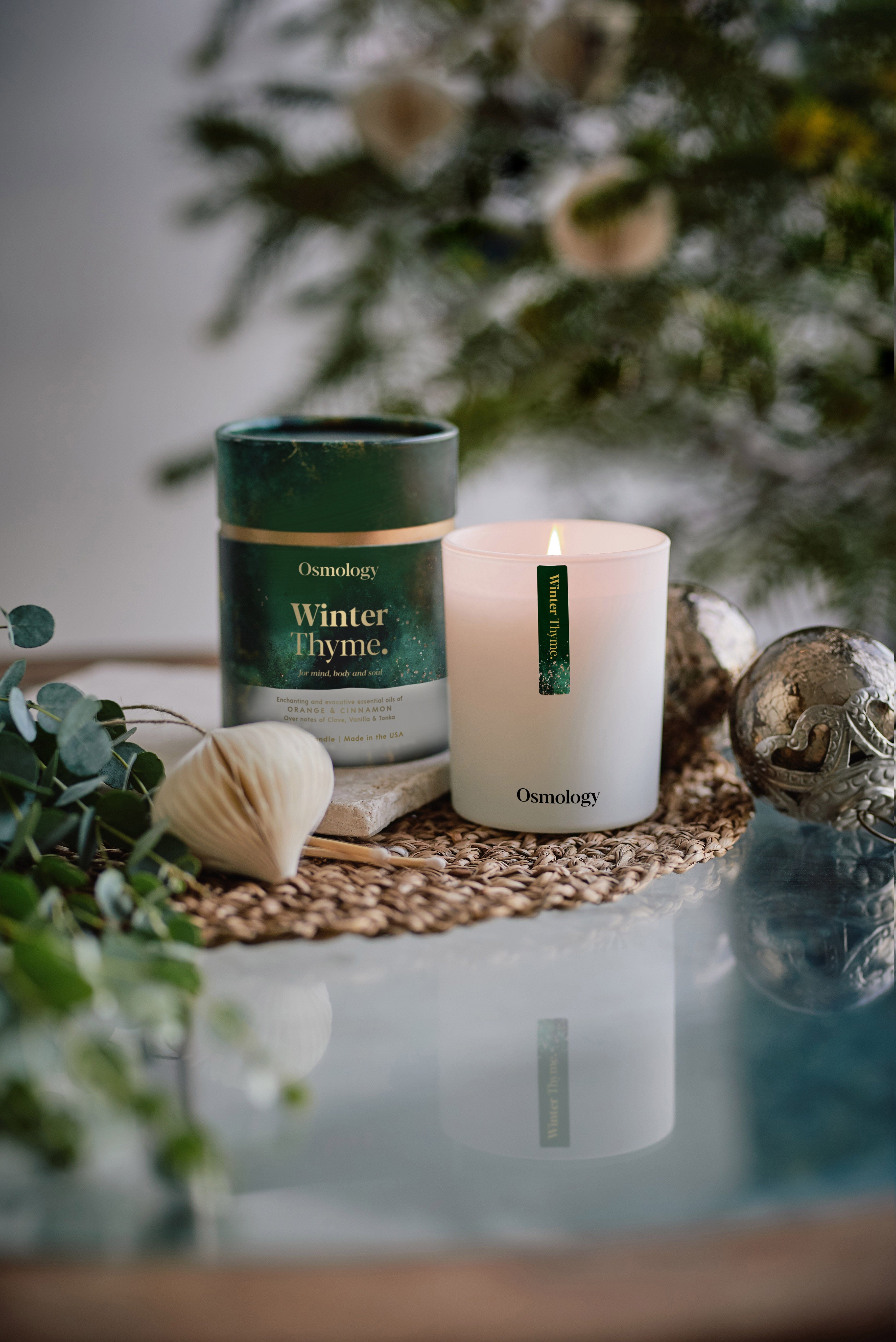 Winter Thyme Scented Candle - Orange Clove and Thyme