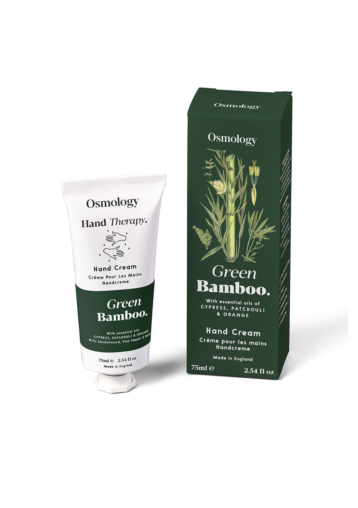 Green Bamboo Hand Cream - Cypress Patchouli and Orange