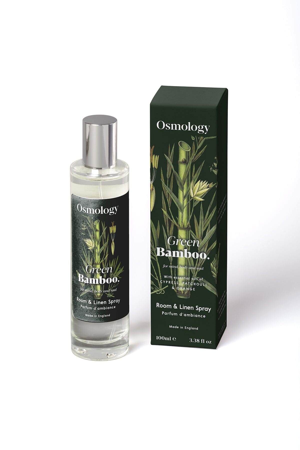 Green Bamboo Pillow Mist - Cypress Patchouli and Orange