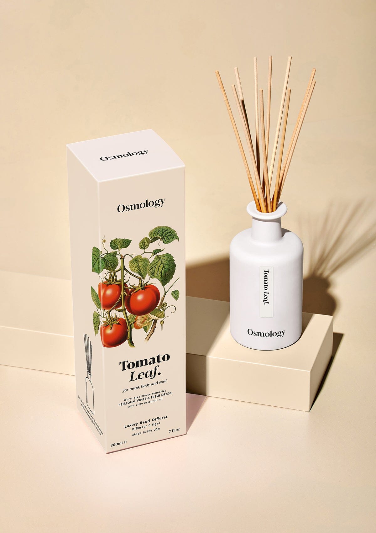 Tomato Leaf Reed Diffuser - Tomato Leaf, Fresh Grass and Lime