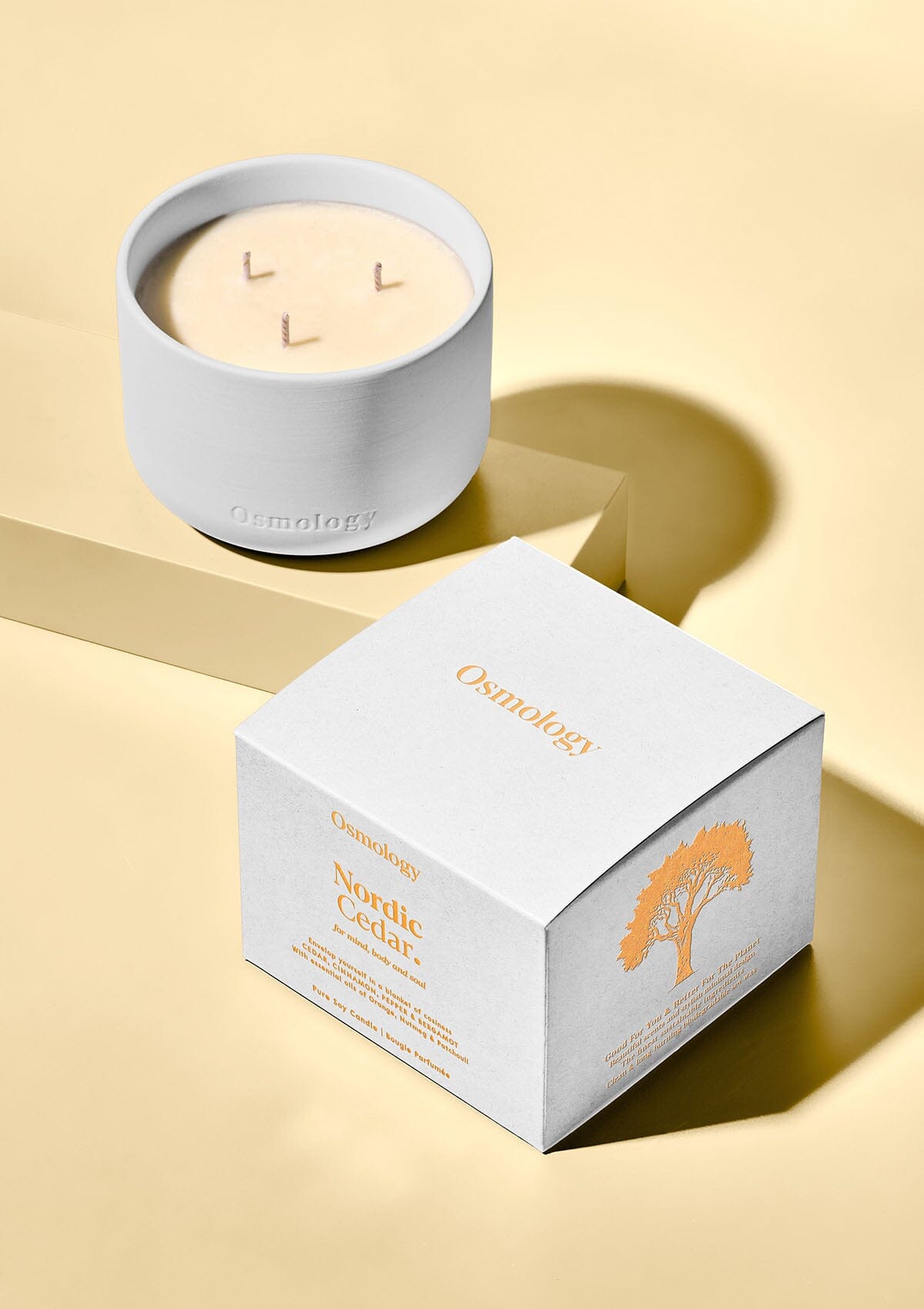 Nordic Cedar Scented Triple Wick Candle