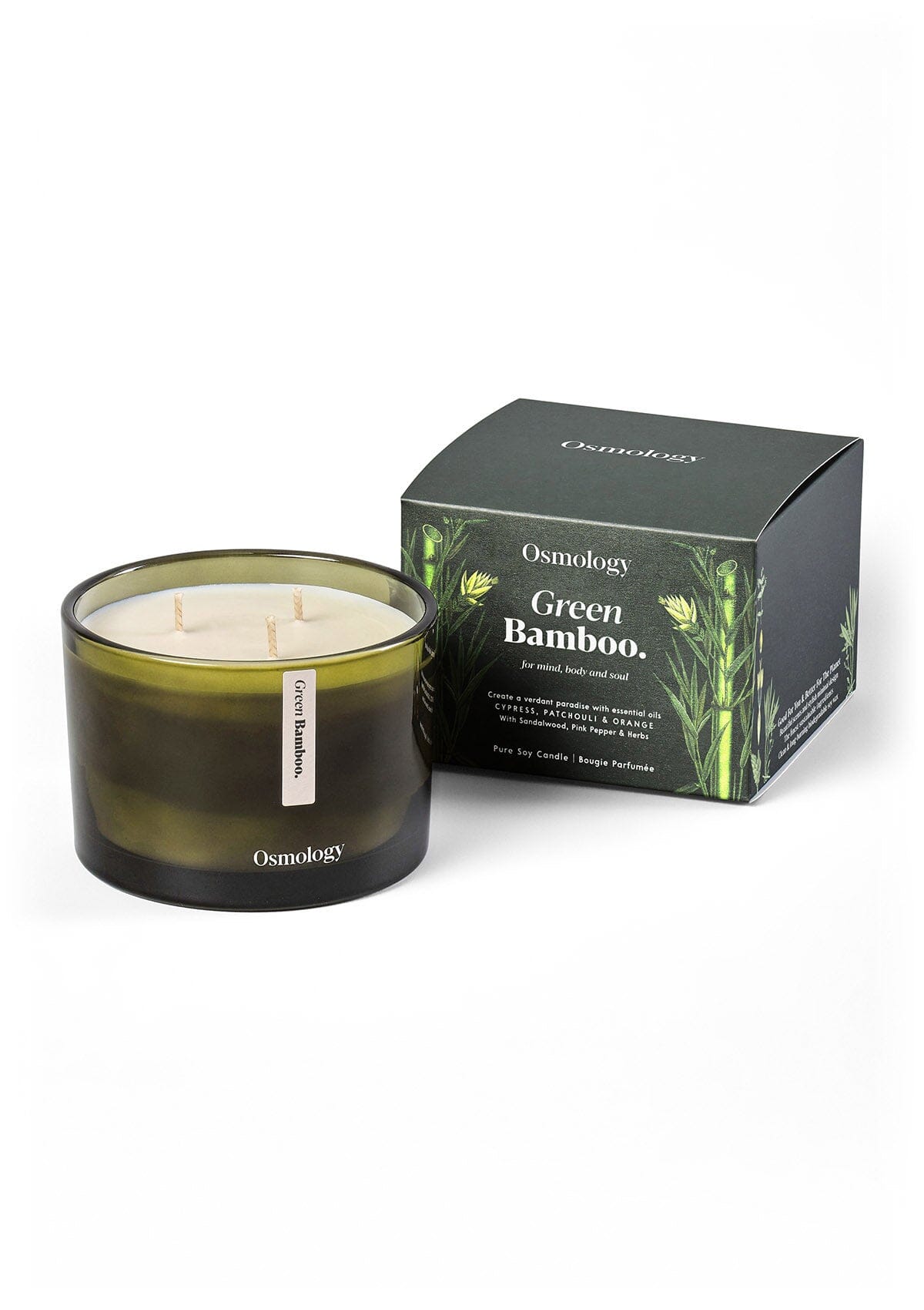 Green Bamboo Scented Triple Wick Candle