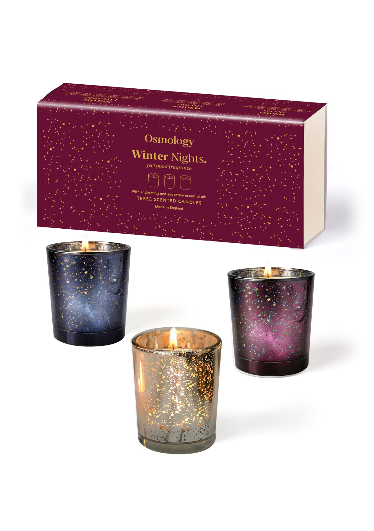 Winter Nights Gift Set of Three Mini Candles